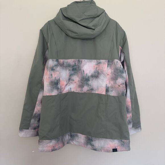 Roxy Presence Sea Pine Mystery Fog 10K Parka Snowboard Jacket - Picture 8 of 10